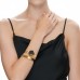 Bratara CHANTAL cu agata neagra – alama placata cu aur 24k, Katerina Vassou