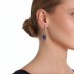 Cercei DESTINY cu pietre Swarovski – alama placata cu gun metal, Katerina Vassou