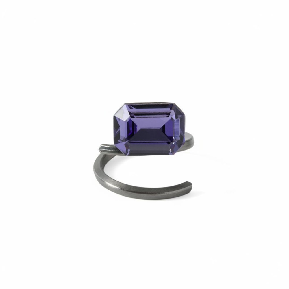 Inel DESTINY – alama placata cu gun metal, Katerina Vassou
