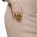Inel din alamă finisată cu bază circulară – Katerina Vassou