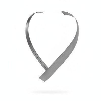 Colier MERCY din alama placata cu gun metal – Katerina Vassou