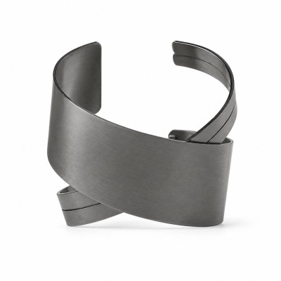 Bratara MERCY din alama placata cu gun metal – Katerina Vassou