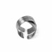 Inel MERCY din alama placata cu gun metal – Katerina Vassou