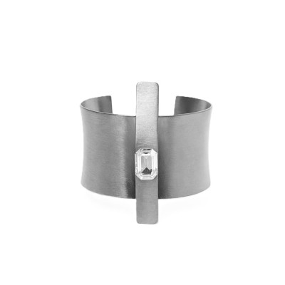 Bratara URSA MAJOR din gun metal cu cristal Swarovski – Katerina Vassou