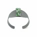 Brățară SUSTAIN din alamă placată cu gun metal și cristale Swarovski verzi – design modern, Katerina Vassou
