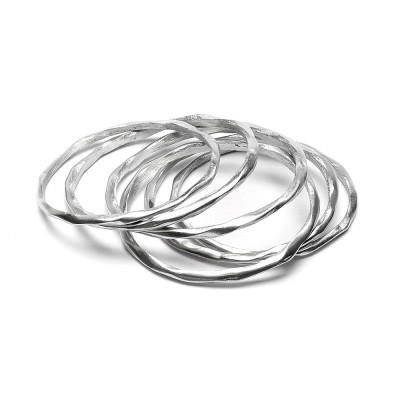 Brățară aluminiu reciclat Vestopazzo Italia – Textură artizanală, model rigid