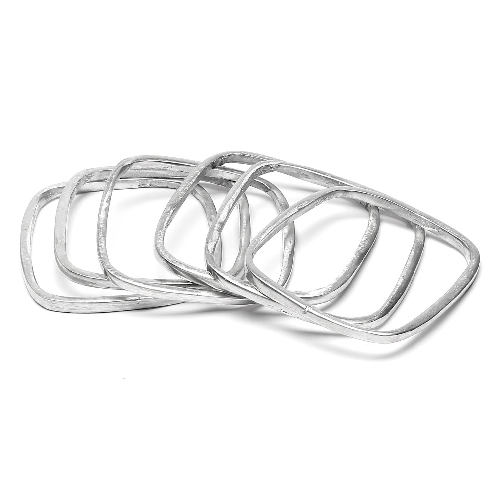 Brățară rectangulară Vestopazzo Italia – Aluminiu reciclat, model rigid modern