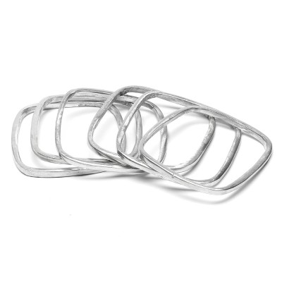 Brățară rectangulară Vestopazzo Italia – Aluminiu reciclat, model rigid modern