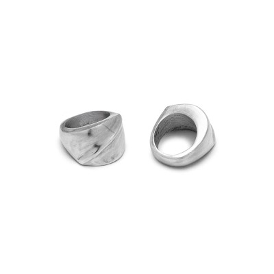 Inel mare lucios Vestopazzo Italia – Aluminiu reciclat, design modern, suprafață bombată