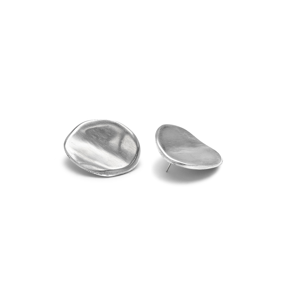 Cercel mare rotund Vestopazzo Italia – Aluminiu reciclat, formă organică, design modern