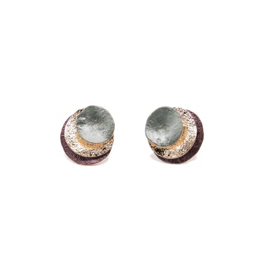 CERCEI DIN ZAMAC -  BORDO/VERDE/AURIU